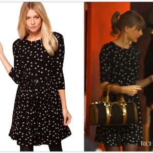 Asos bird print skater dress